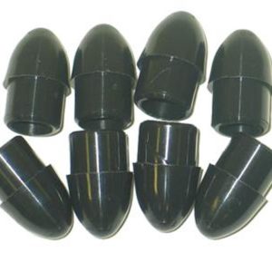 1963-1977 Corvette Luggage Rack Black End Tips (Set of 8) #103063