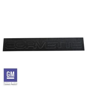 1984 - 1990 C4 CORVETTE REAR EMBLEM. REAR PANEL -  BLACK ACRYLIC #211610