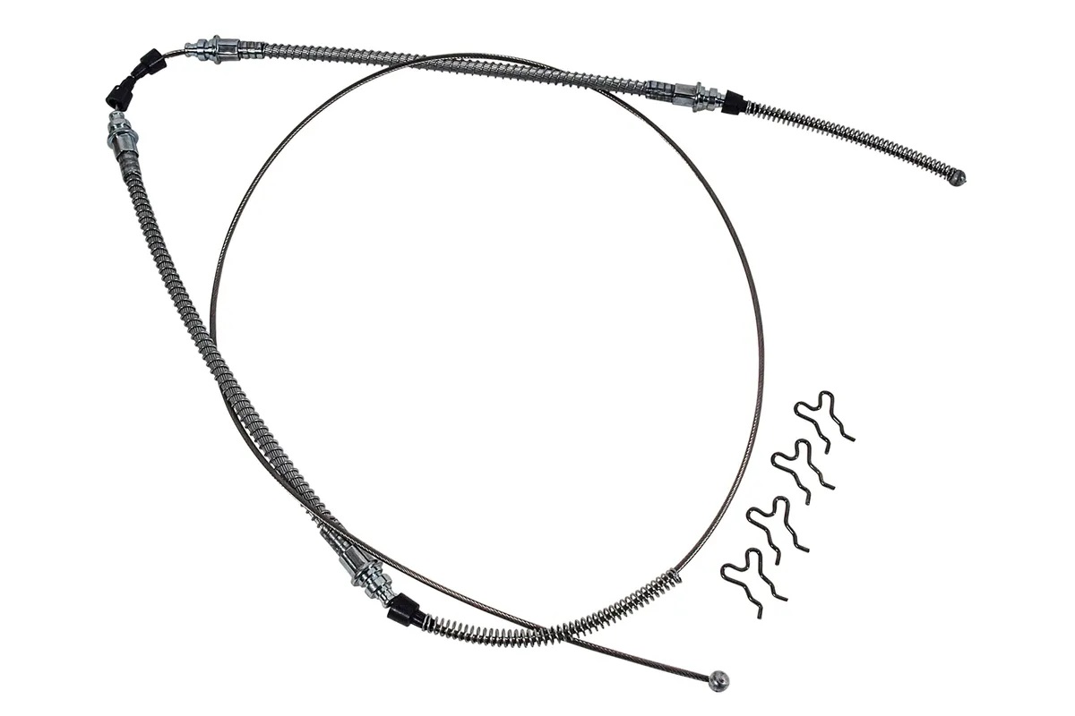 1967-1982 CORVETTE PARKING BRAKE CABLE / HAND BRAKE / REAR CABLE / STAINLESS STEEL #36330