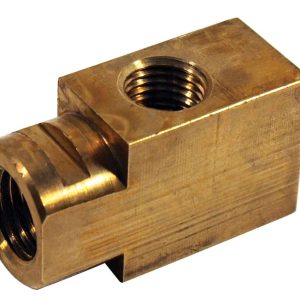 1966 - 1982 Corvette Brass Brake Line Block. Left Rear - 1/4 Inch - #E8793