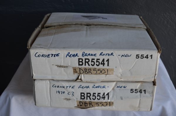 1965 -1982 Corvette New Rear Brake Rotors – PAIR of BR5541 - Image 3