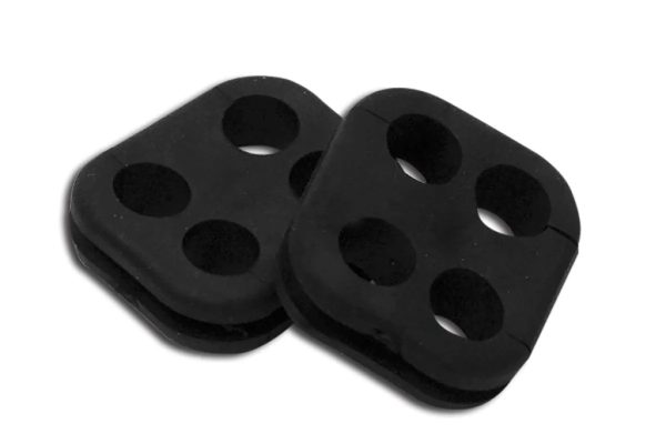 1965 -1974 Corvette Spark Plug Wire - Ignition Shield Grommets. Square #E3002