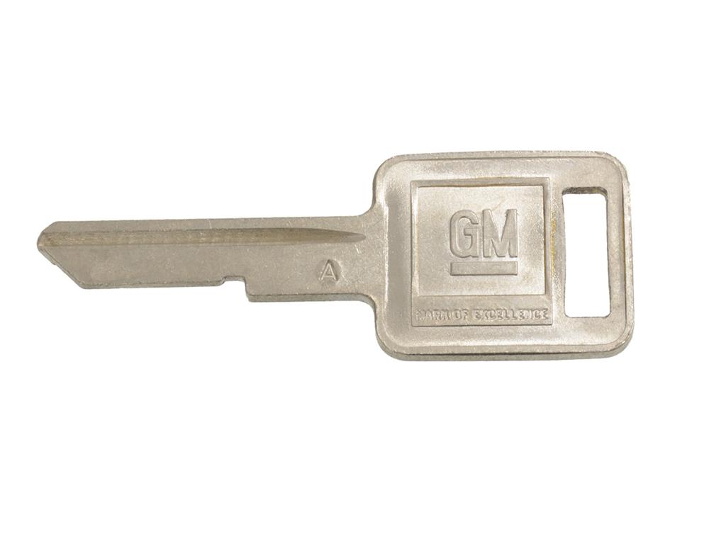 1971 -1979 CHEVROLET CORVETTE KEY BLANK. SQUARE A (71,75,79) #33939 / #503112