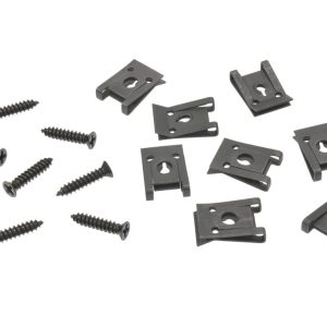 1968 -1975 CORVETTE REAR DECK VENT GRILLE - 8 BLACK SCREWS & 8 U-NUTS #343106