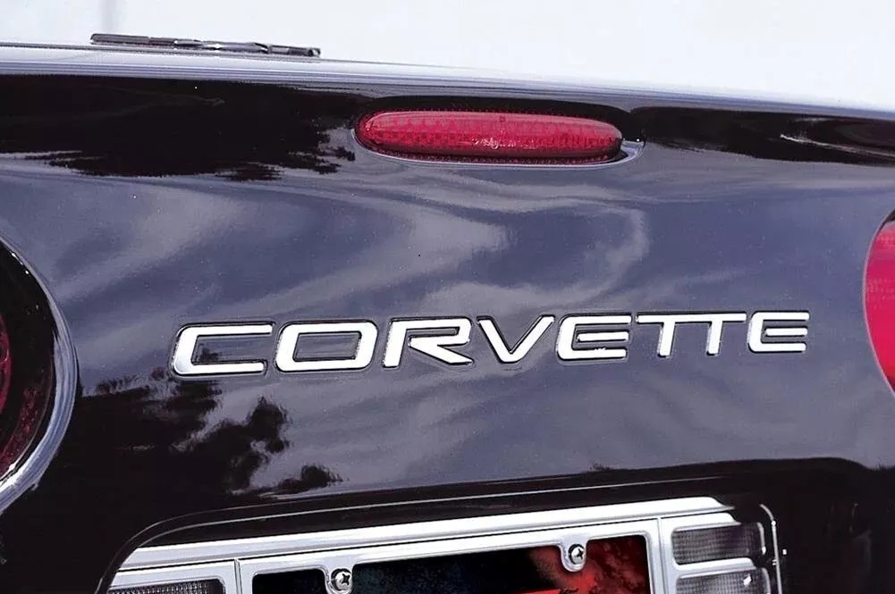 1997 - 2004 C5 Corvette Rear Letter Set – Polished Stainless Steel - #46354