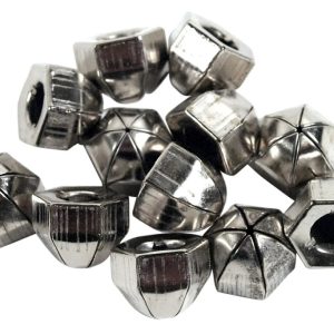 1978-1982 CORVETTE SEAT PLASTIC HINGE COVER ACORN NUTS. 12 PIECE SET #E19310