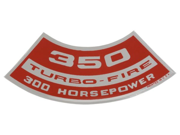 1969-70 EARLY C3 CORVETTE Air cleaner LID 300 horsepower decal  #13500