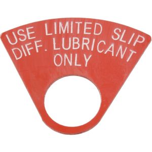 1970 - 1979 Positraction Decal - Red Plastic Tag For Rear End #262403