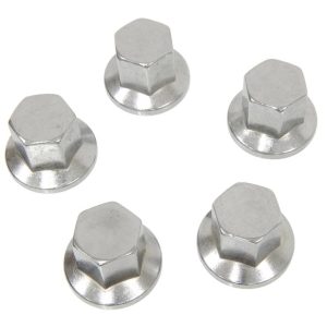 1976-1982 C3 CORVETTE ALUMINUM WHEEL LUG NUTS SET - 5 PIECES. #E3059