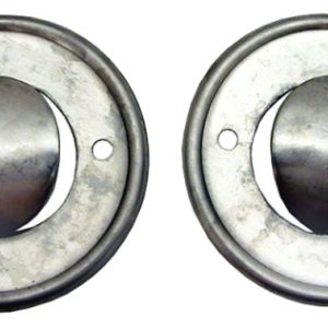 1968 -1970 Corvette C3 Convertible Rear Plenum Drain Hose Shields - STAINLESS STEEL. #E6489
