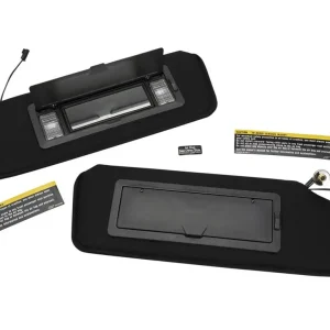 1984 - 1996 C4 Corvette Sunvisors Correct with Lighted Vanity Mirror – Pair. #134020