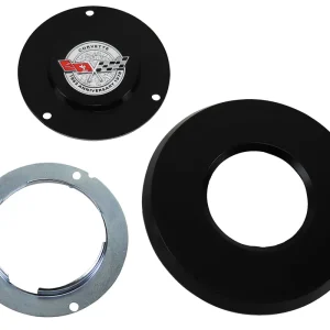 1978 CORVETTE HORN BUTTON KIT WITH EMBLEM AND RETAINER Paint to Match #2496