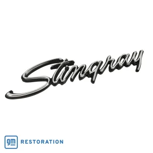 1974 - 1976 C3 CORVETTE FRONT FENDER STINGRAY BADGE / EMBLEMS. - GM OFFICIAL #32613