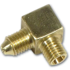 1968-1973 CORVETTE OIL PRESSURE LINE FITTING. 90 DEGREE ON BACK OF GAUGE #40892