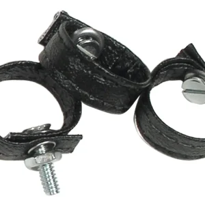 1968 - 1977 CORVETTE REAR COMPARTMENT DOOR PULLS - BLACK - 3 PIECE SET #433820