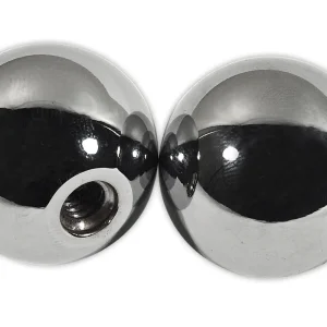 1967 - 1978 CORVETTE - PAIR OF SEAT ADJUSTER KNOBS. CORRECT CHROME METAL- #52146