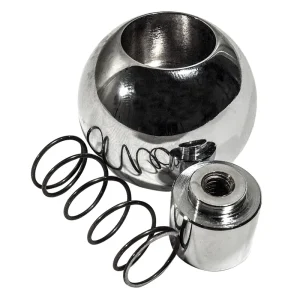 1965 -1982 Corvette Automatic Shifter Knob With Button & Spring - Chrome – CA #52272