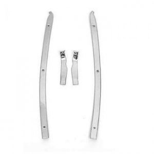 RETAINER SET-REAR QUARTER TRIM PANEL-COUPE-CHROME PLATED - 4 PIECES-68-77 (#E23655)
