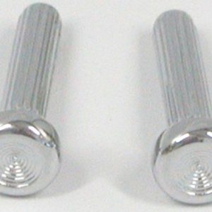 1969 -1971 DASH OUTER VENT OUTLET CHROME KNOBS . - PAIR – #E6411A