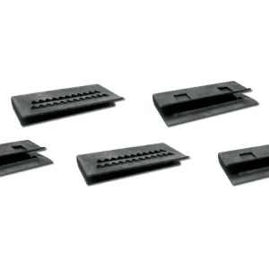 1968 -1972 C3 CORVETTE WINDSCREEN LOWER CENTER WIPER DOOR MOLDING CLIPS. - 5 PIECE SET #EC187