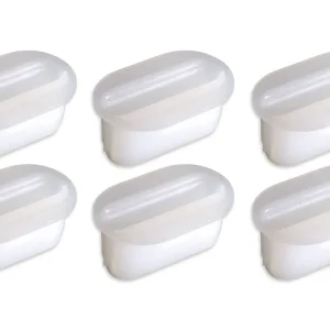 1977-1982 C3 CORVETTE CONSOLE SIDE PANEL SCREW PLASTIC INSERTS - 6PC SET. #K1476