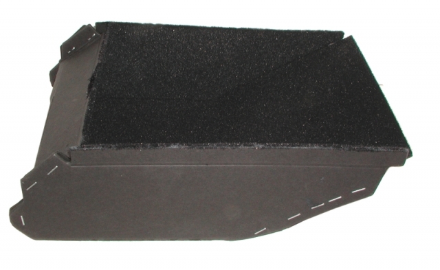 1978-1979 C3 CORVETTE GLOVE BOX / REAR CENTER STORAGE LINER ASSEMBLY - WITHOUT LAMP LENS. #E2902