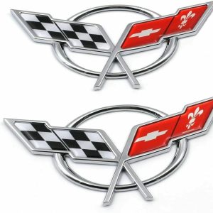 1997 – 2004 C5 Corvette Chrome Emblem Set – Front and Rear #295001