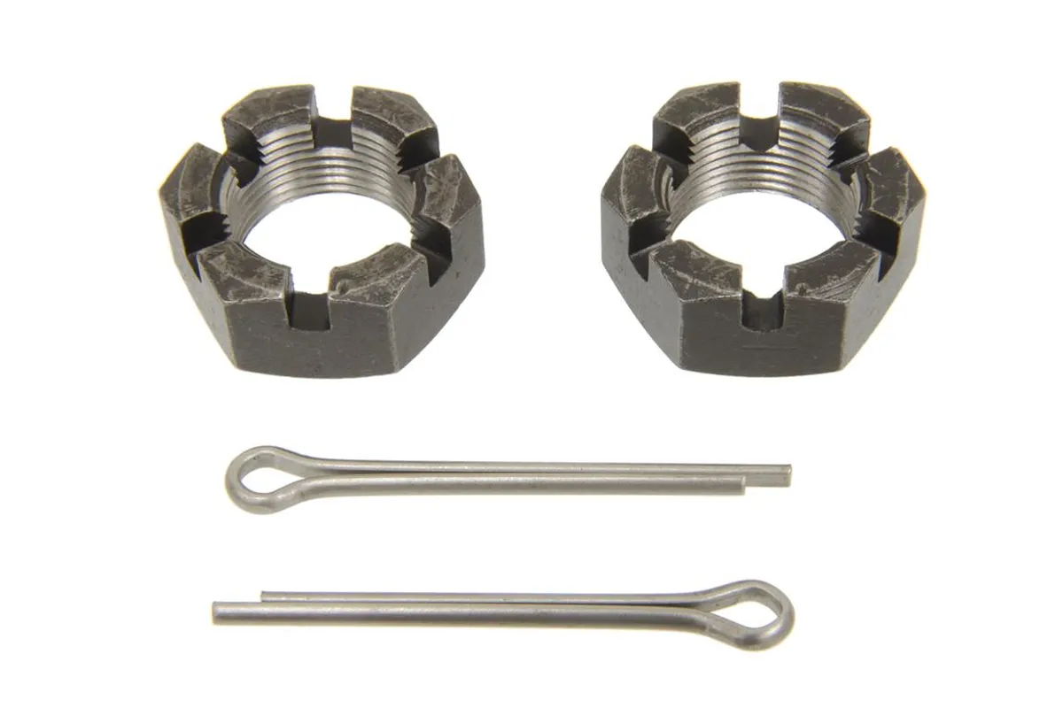 1953-1982 CORVETTE FRONT OR REAR SPINDLE NUTS with SPLIT PINS #33370