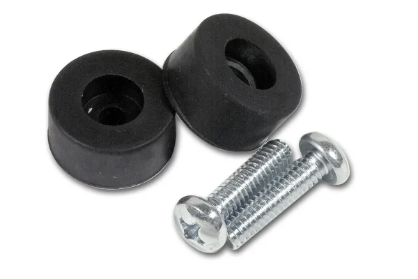 1969 C3 CORVETTE - PAIR of SEAT BOTTOM RUBBER BUMPERS with BOLTS. #36778