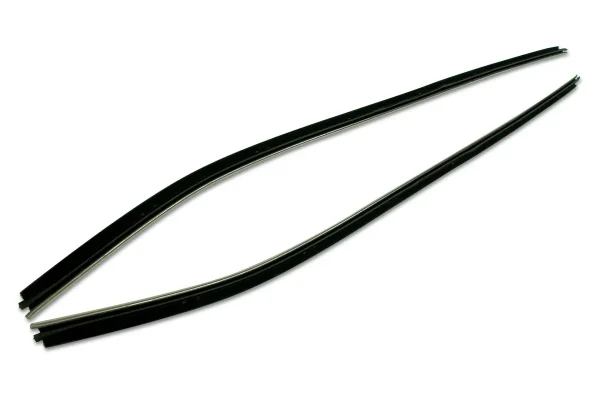 1969-1975 C3 Corvette Convertible - Outer Door Belt Moldings – PAIR - Door Felts. #42579
