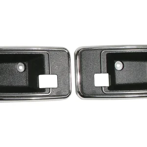 1978 -1982 INNER DOOR OPENING LATCH / HANDLE SURROUND BEZEL – BLACK #433420