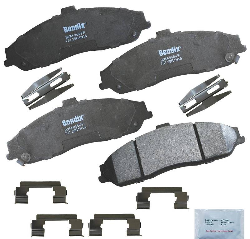 1997-2013 Semi Metallic Front Brake Pads - Bendix Premium - Except C6 ZO6 #CD1112