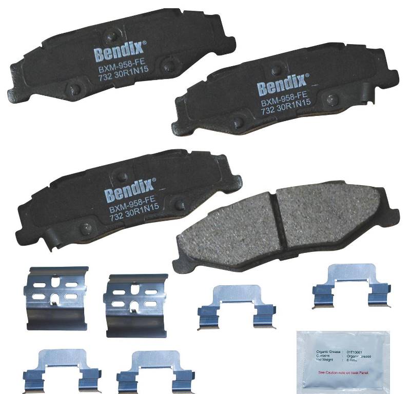 1997-2013 Semi Metallic Rear Brake Pads - Bendix Premium - Except C6 ZO6 #CD1114