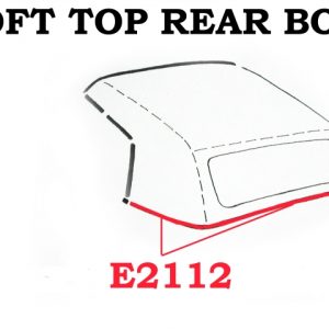 1968 -1975 C3 CORVETTE CONVERTIBLE SOFT TOP REAR BOW WEATHERSTRIP -#E2112