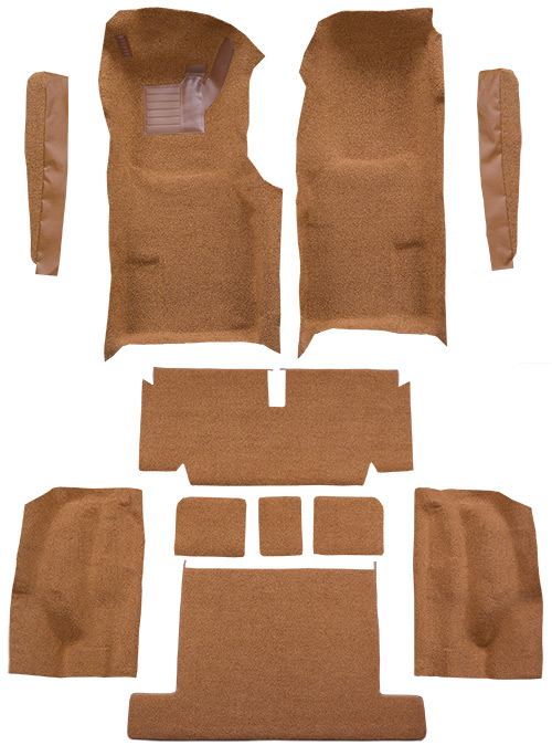 1971-1975 Corvette Coupe Automatic Complete Carpet Set – BLACK Cutpile - #ACC22568 - Image 2