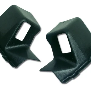 1968-1973 C3 Corvette Interior Rear Quarter Panel Trim Extensions – BLACK - CA #428120