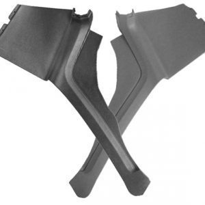 PANEL-REAR QUARTER TRIM-UNPAINTED BLACK GRAINED PLASTIC-COUPE-PAIR-69-73 (#EC163UP)