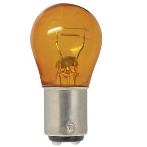 Hella - #1157NA Natural Amber Globe 12v 27/8 W - Twin Filament Natural Amber Bulb
