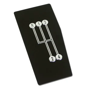 1968 -1976 C3 Corvette Console Shifter / Shift Indicator Plate - 4 Speed - #2237