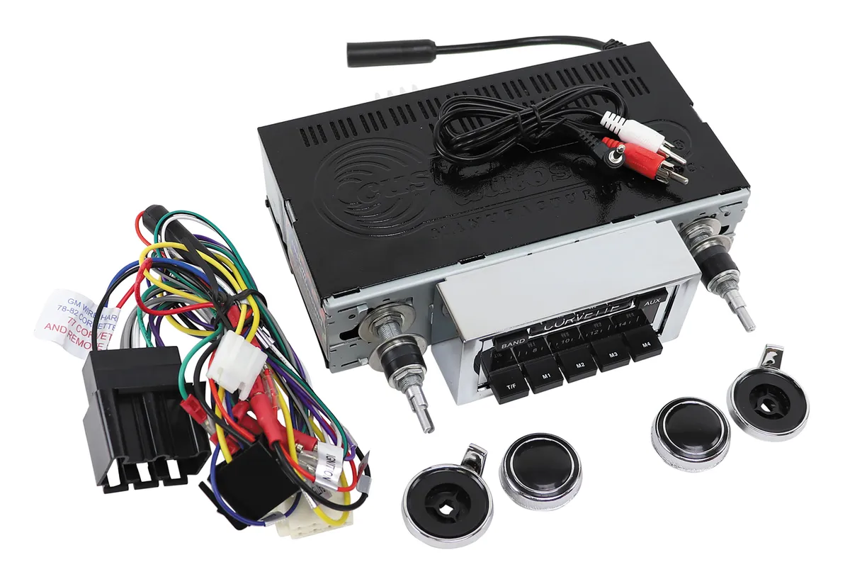 1977-1982 Corvette USA-230 AM/FM Radio - 200 Watt W/Aux Input - Custom Autosound Mfg Inc. #52059