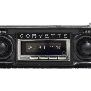 1968-1976 Corvette USA-740 AM/FM Stereo Radio - 300 Watt W/Bluetooth, USB & Aux Inputs #58607