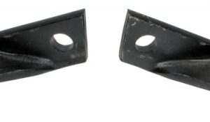 1968-1972 CORVETTE C3 LEFT & RIGHT FRONT BUMPER CORNER REINFORCEMENT BRACKETS. #E1970