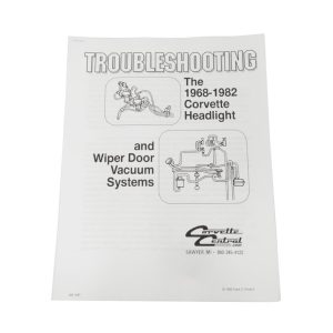 1968-1982 Headlight and Windscreen Wiper Vacuum System Manual – Troubleshooting #113029