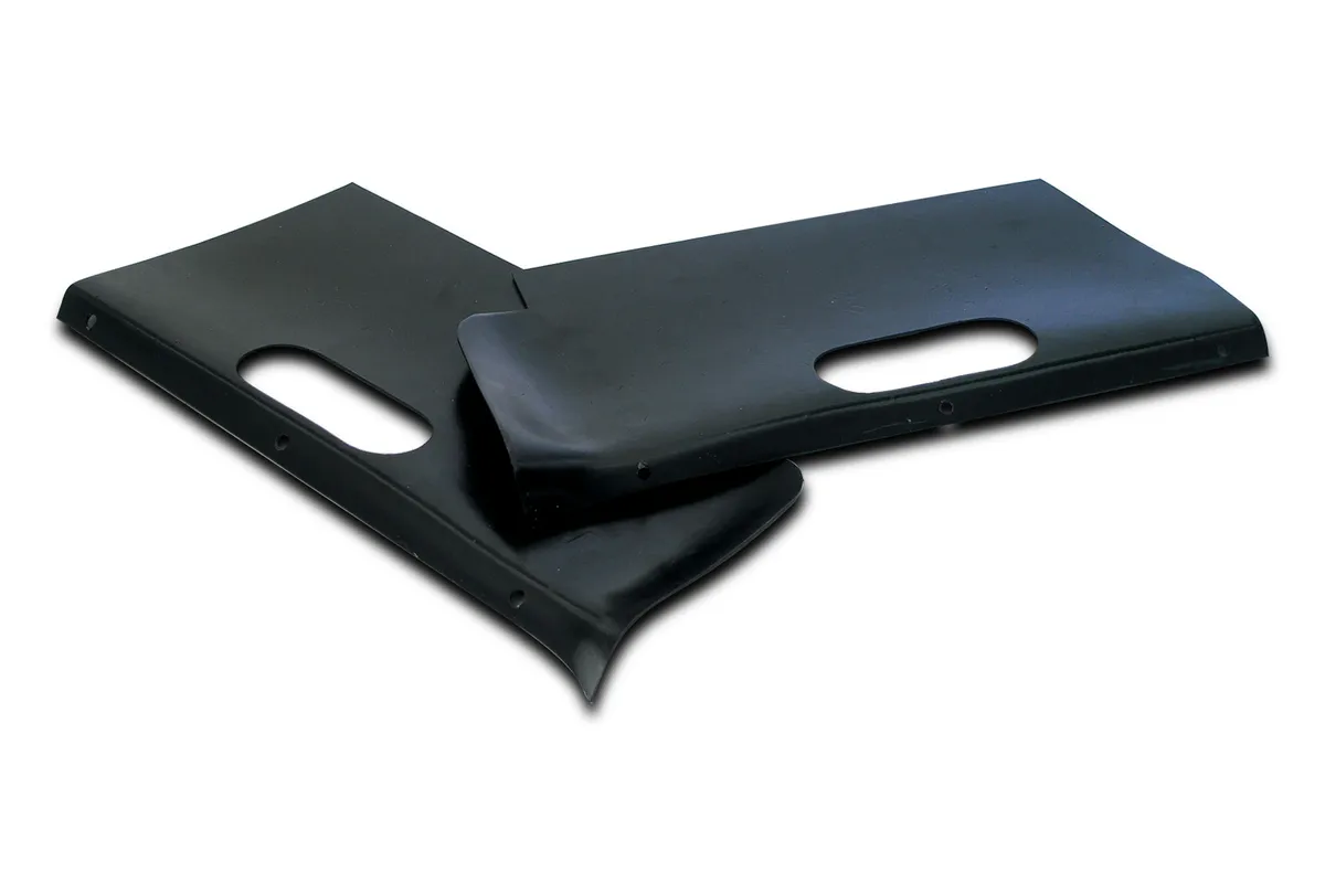 1969-1972 C3 Corvette Headlight Shields. Behind Grille 69 Late – Pair #29505