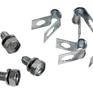 1963-1975 Corvette Decklid Release Cable Mechanism Clamp & Bolt Set. – CA #34035