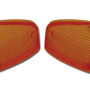1972 C3 CORVETTE FRONT PARKING / TURNING LIGHT LENSES. AMBER #26988