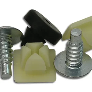 1966-1973 Corvette Rear License / Number Plate Screw, Nut & Bumper Set. - CA #K1187