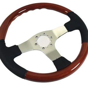 1968-1982 C3 Corvette Steering Wheel - Black Leather & Mahogany – CA #X2530
