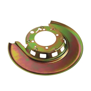 1976-1982 Corvette Rear Backing Plate Dust Shield. Gold. - LEFT SIDE REAR – #22372