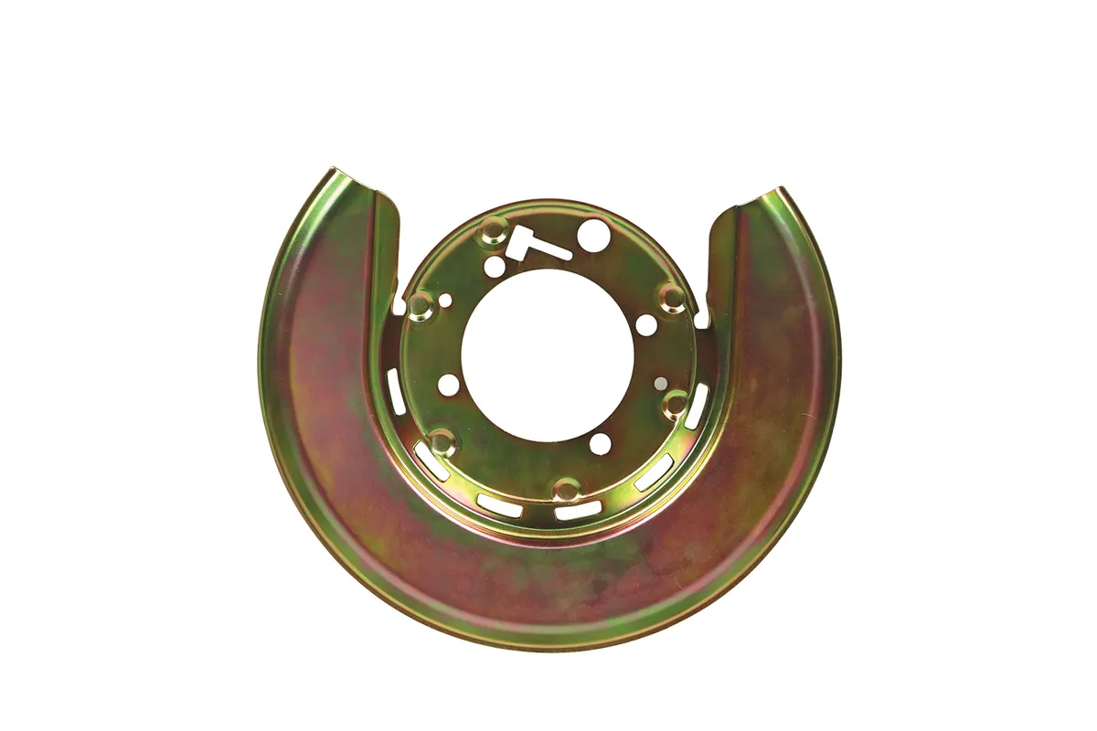 1976-1982 Corvette Rear Backing Plate Dust Shield. Gold.- RIGHT SIDE REAR – #22373 - Image 3
